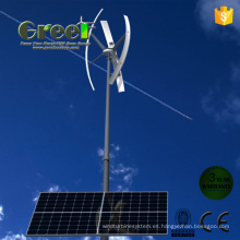 Sistema de viento solar híbrido para el hogar y uso de la granja